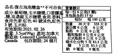 【豆嫂】加拿大零食懷舊系列 1928s復古泡泡糖(99g)