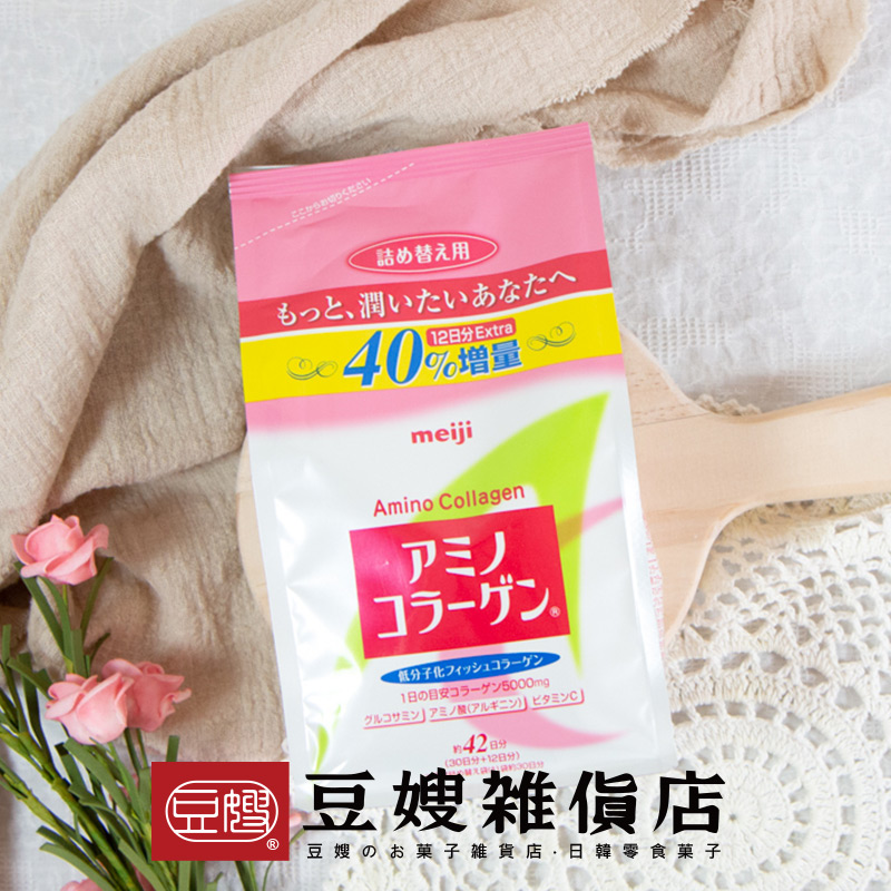 【豆嫂】日本沖泡 明治 膠原蛋白粉補充包42天份(300g/包)