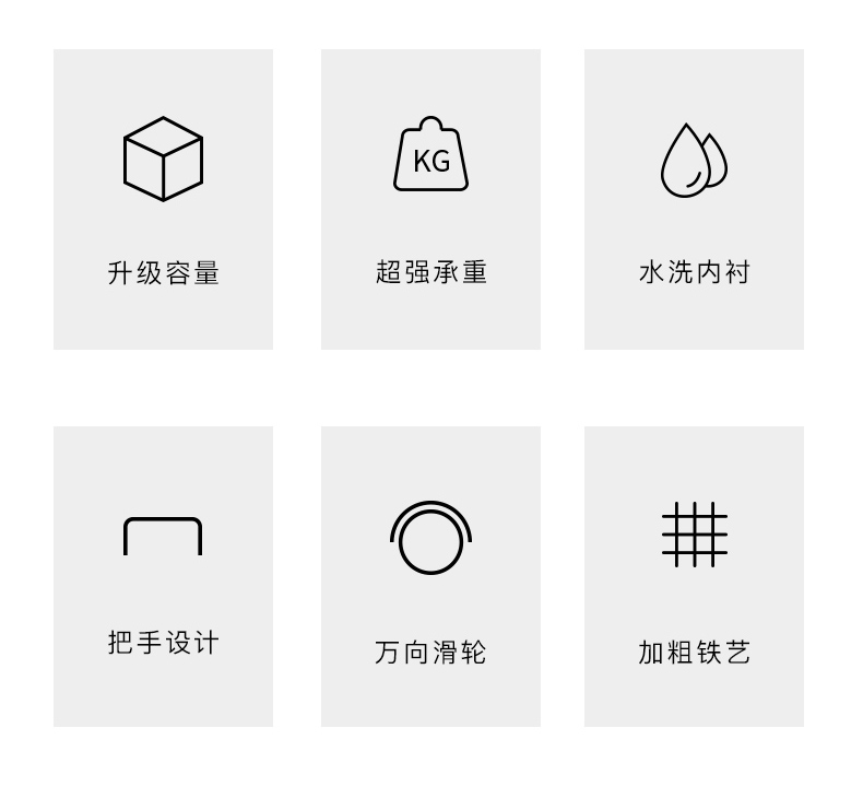 Alwaysme Rolling Wire Laundry Cart