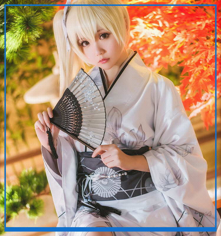 穹妹cos服緣之空春日野穹白色和服浴衣cosplay裝| 不二雜貨直營店| 樂天