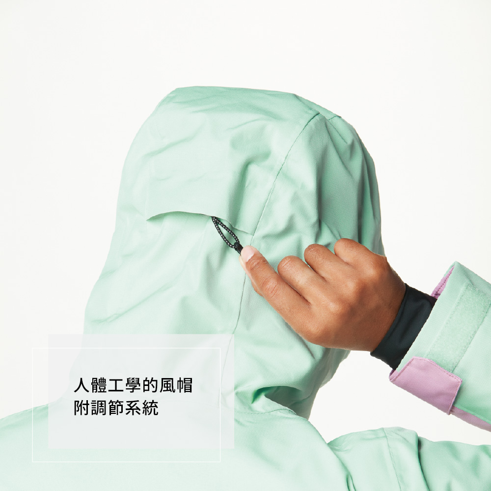 人體工學的風帽附調節系統