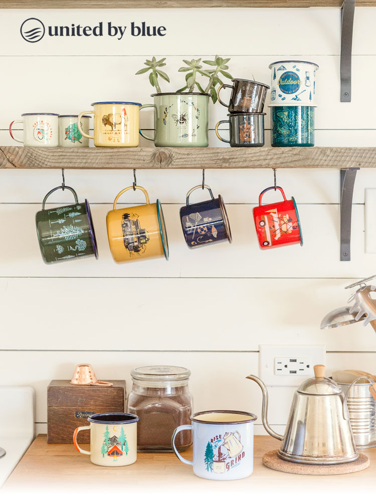 United by Blue Enamel Mug