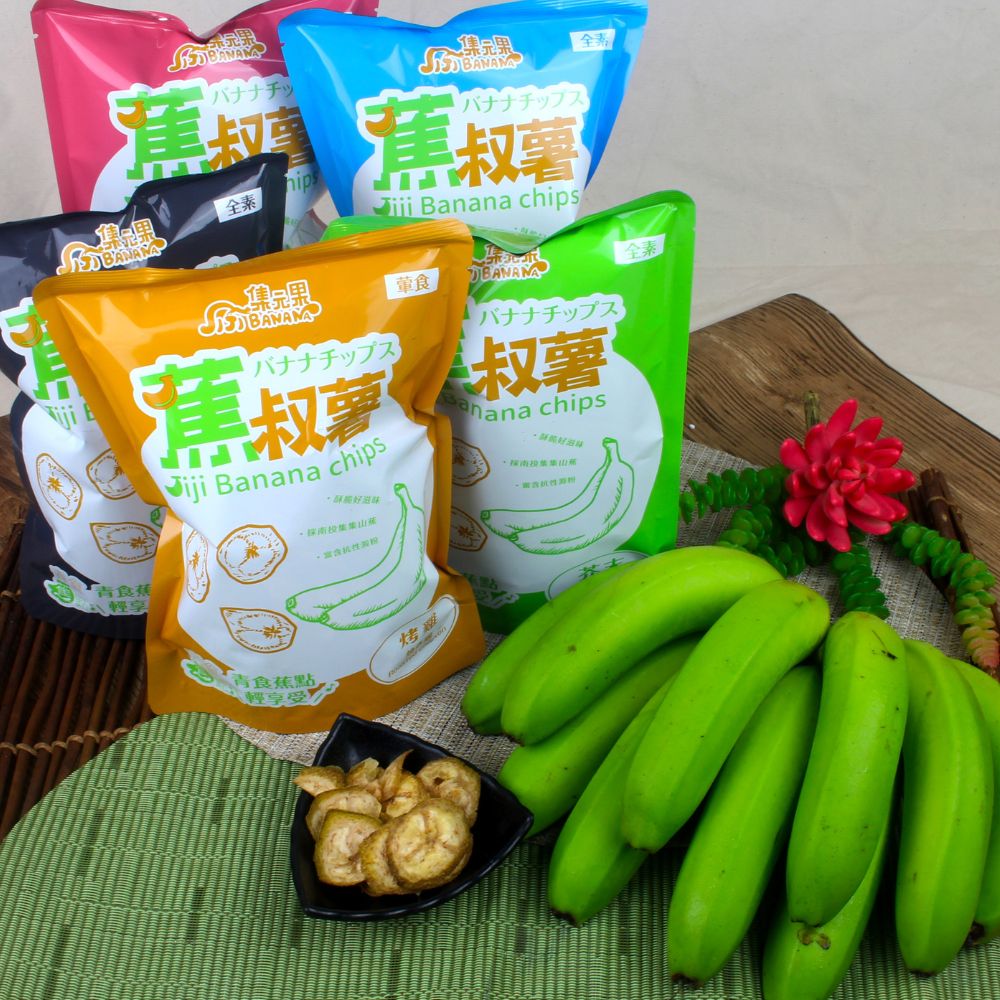Jijibanana集元果觀光工廠＿蕉叔薯香蕉脆片｜五種口味【直送日本