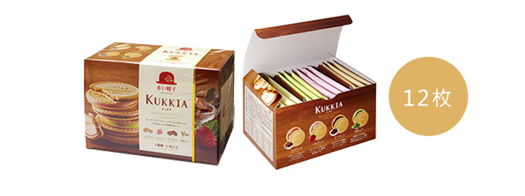 【豆嫂】日本零食 紅帽子 KUKKIA 綜合法蘭酥禮盒(12枚入)