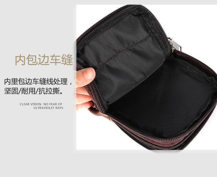 新款牛皮手機包戶外工地防水防塵手機套男多功能斜後背包穿皮帶腰 包/箱/袋 背包/書包/肩包 19
