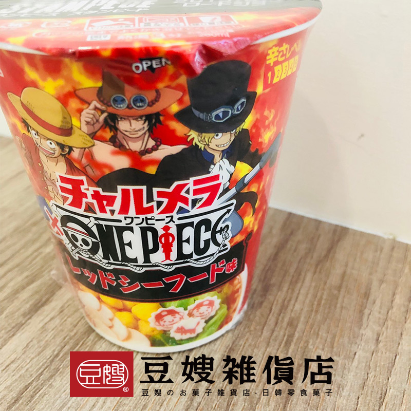 【豆嫂】日本泡麵 明星 航海王系列辣海鮮味杯麵(70g)