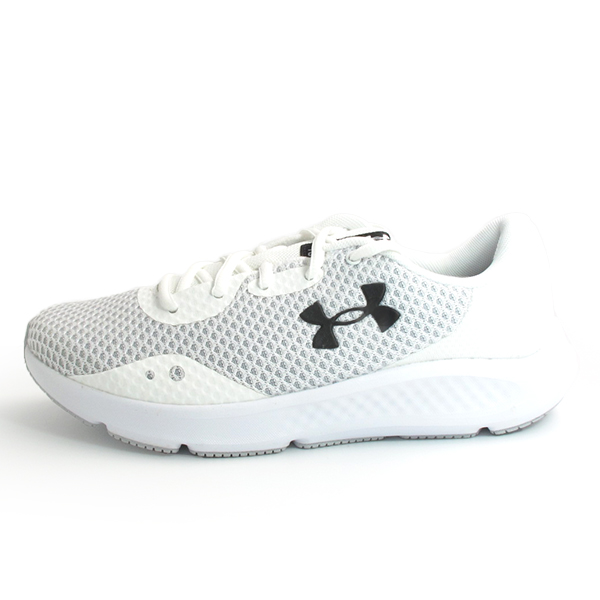 UNDER ARMOUR Charged Pursuit3 運動鞋蜂巢網白色女生【3024889-100 