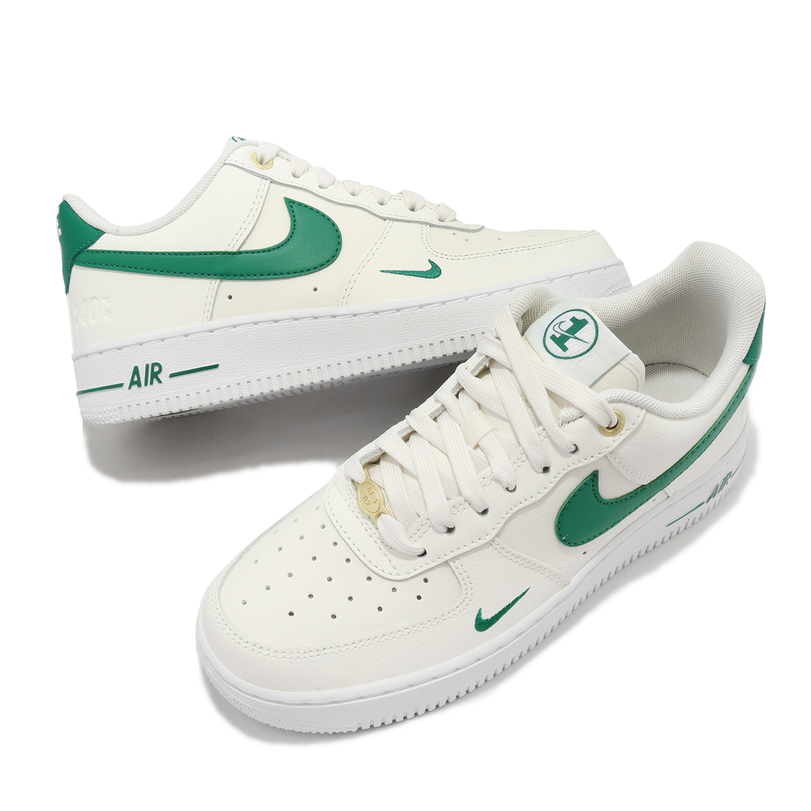 ⭐11月全館2件95折⭐【毒】新品💥NIKE W AIR FORCE 1 白奶油綠金扣40