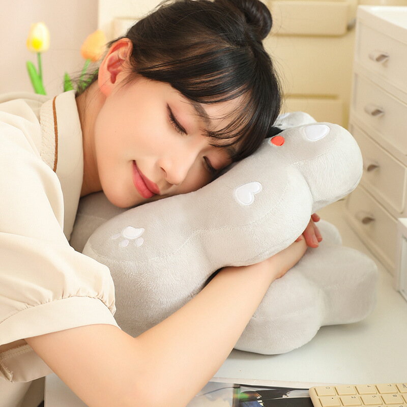 【喜挖】餅乾午睡枕學生趴睡枕夏季冰絲抱枕