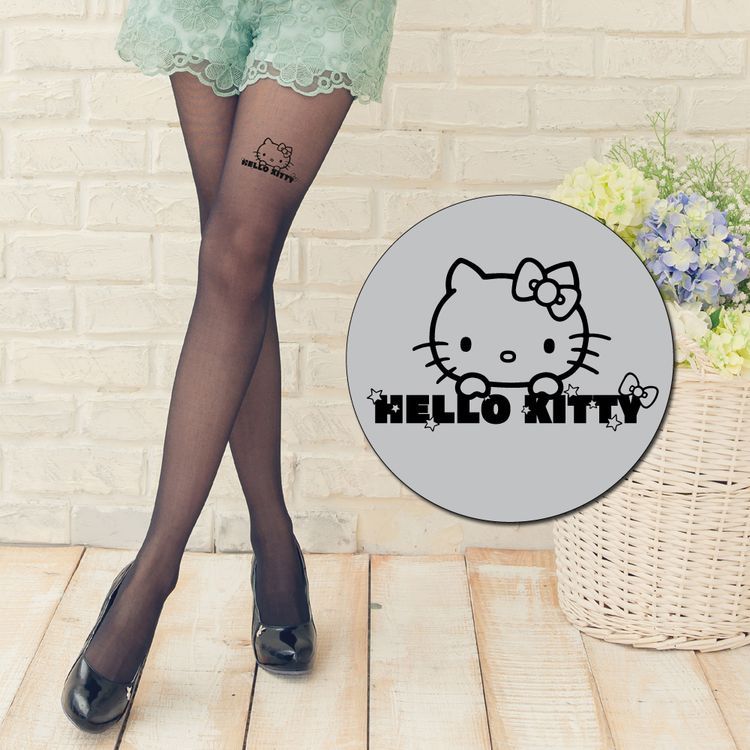 【Meinas美娜斯】Hello Kitty褲襪 < 任選2雙再贈2雙輕薄馬卡龍九分褲襪>