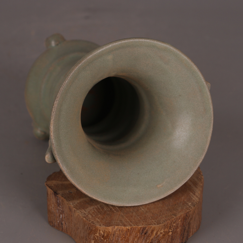 宋汝窯清涼寺青釉開片両耳錬丹炉 工芸品美術品 置物 - メルカリ