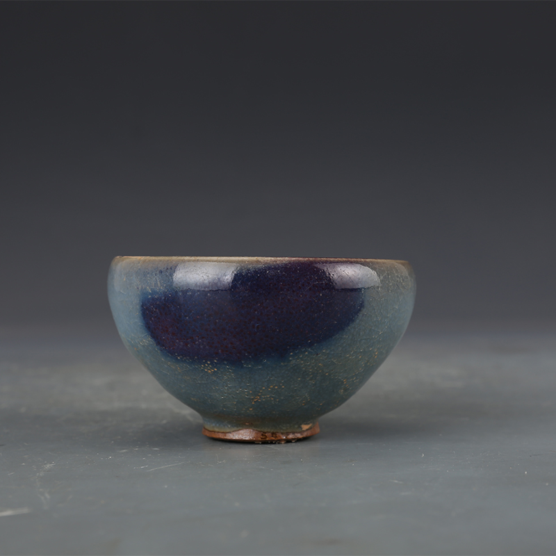 宋鈞窯藍釉紫斑杯盞茶盞茶托古董古玩仿古瓷器五大名窯收藏真品| 協貿