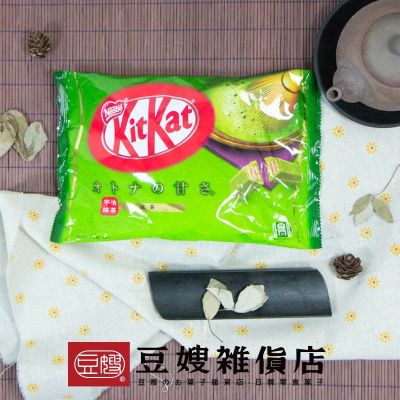 【豆嫂】日本零食 雀巢KitKat宇治抹茶巧克力餅乾(13入/袋)