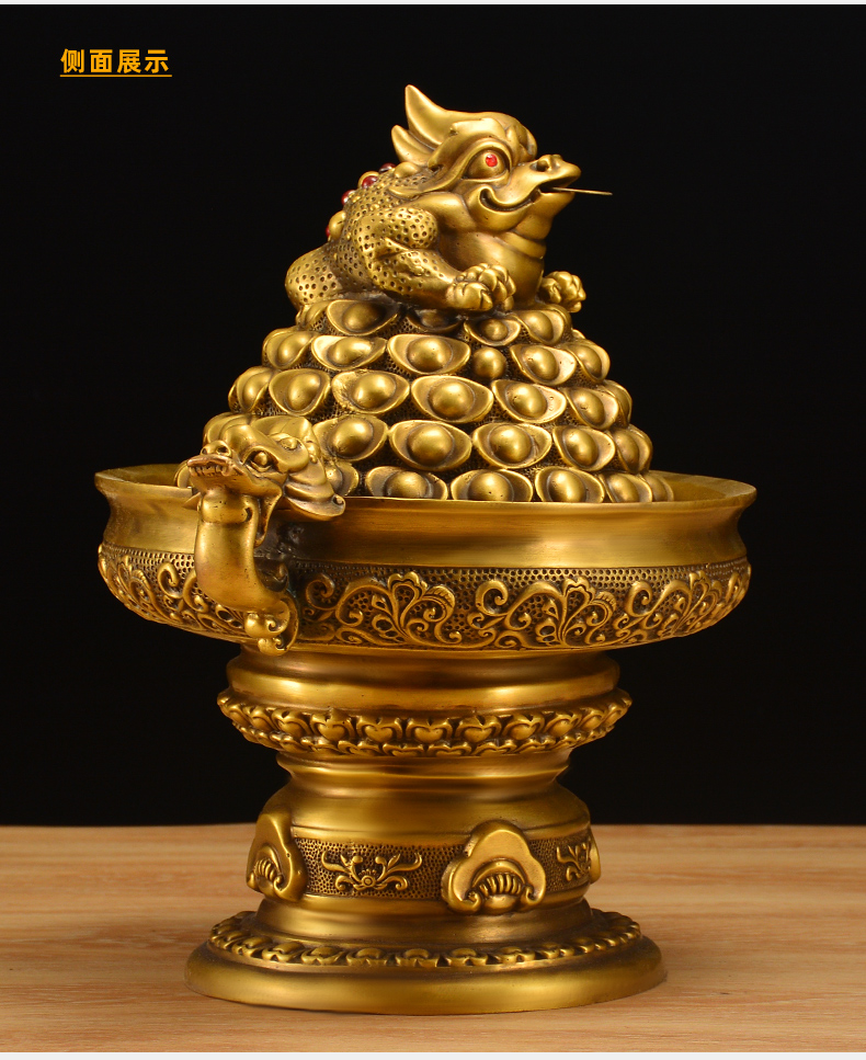銅製 金蟾聚宝盆 招財進宝 蓋付 装飾品 工芸品 美術品 置物 招财进宝金蟾-招财进宝金蟾促销价格、招财进宝金蟾品牌- 淘宝