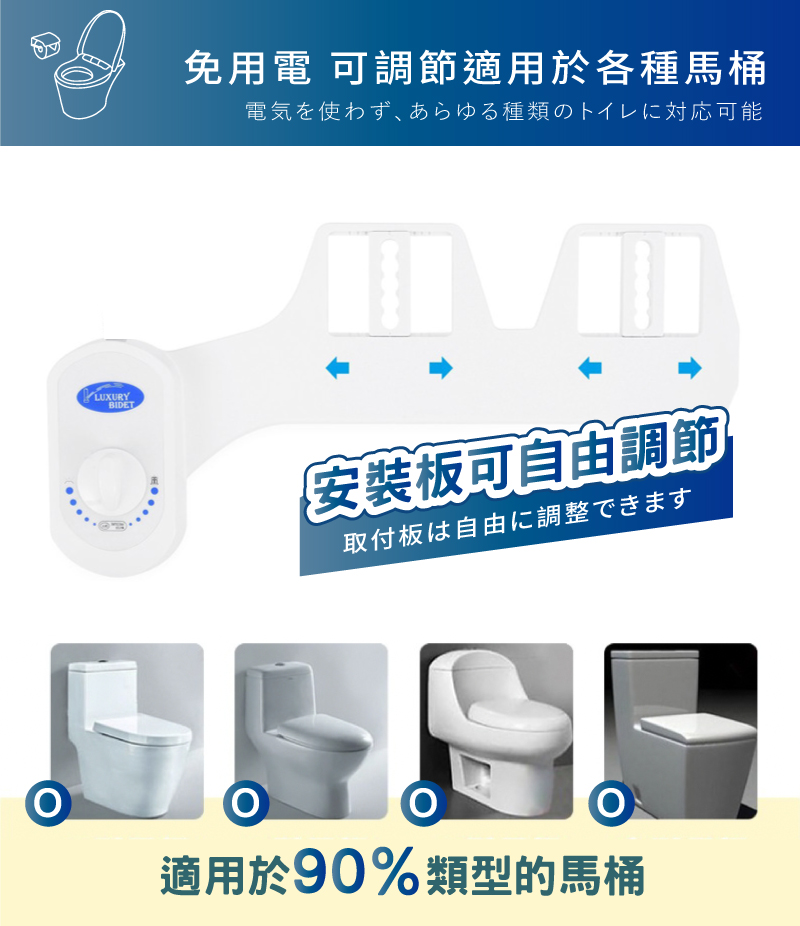 領券滿額折66 免插電免治馬桶 免治馬桶器洗淨便座免治馬桶免治馬桶座婦洗器洗屁屁機 a60 Happy Happy 樂天市場rakuten