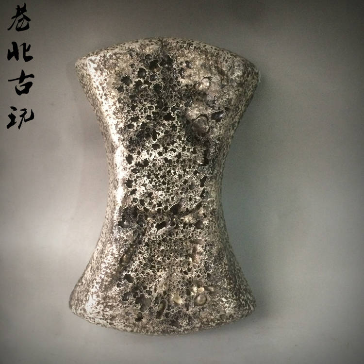 古玩古代銀錠元代五十兩蜂窩銀元寶明清鎮庫銀鋌仿古銀條馬蹄銀