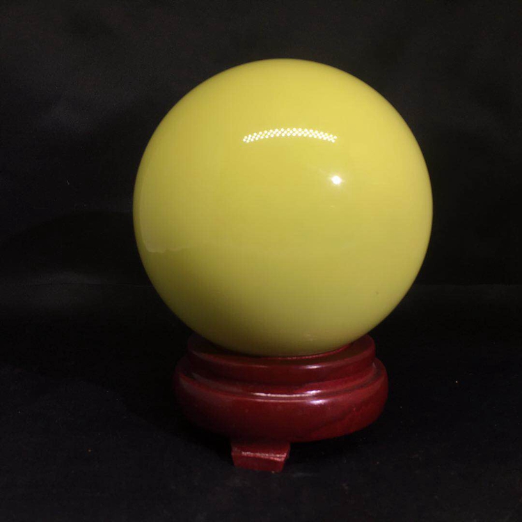 大號天然螢石夜明珠原石夜光石發光球七星陣擺件水晶禮品底座超亮1入