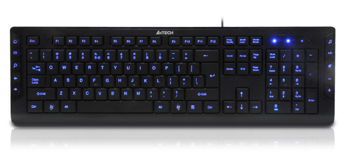 A4Tech Bundle Set Wired Keyboard KD-600L, Wireless Mouse G3-200N ...