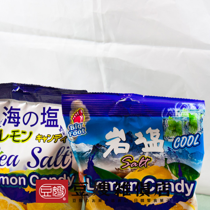 【豆嫂】馬來西亞零食 Big Foot 岩鹽檸檬糖(薄荷/海鹽)