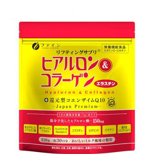 FINE JAPAN 玻尿酸＆膠原蛋白+還原型CoQ10包 30天份  | 日本必買 | 日本樂天熱銷