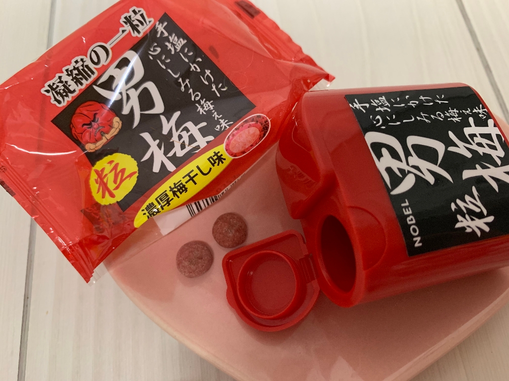 江戶物語 Nobel 諾貝爾男梅粒隨身罐14g 隨手盒濃厚梅干味凝縮的一粒糖果零食梅干糖日本進口 江戶物語直營店