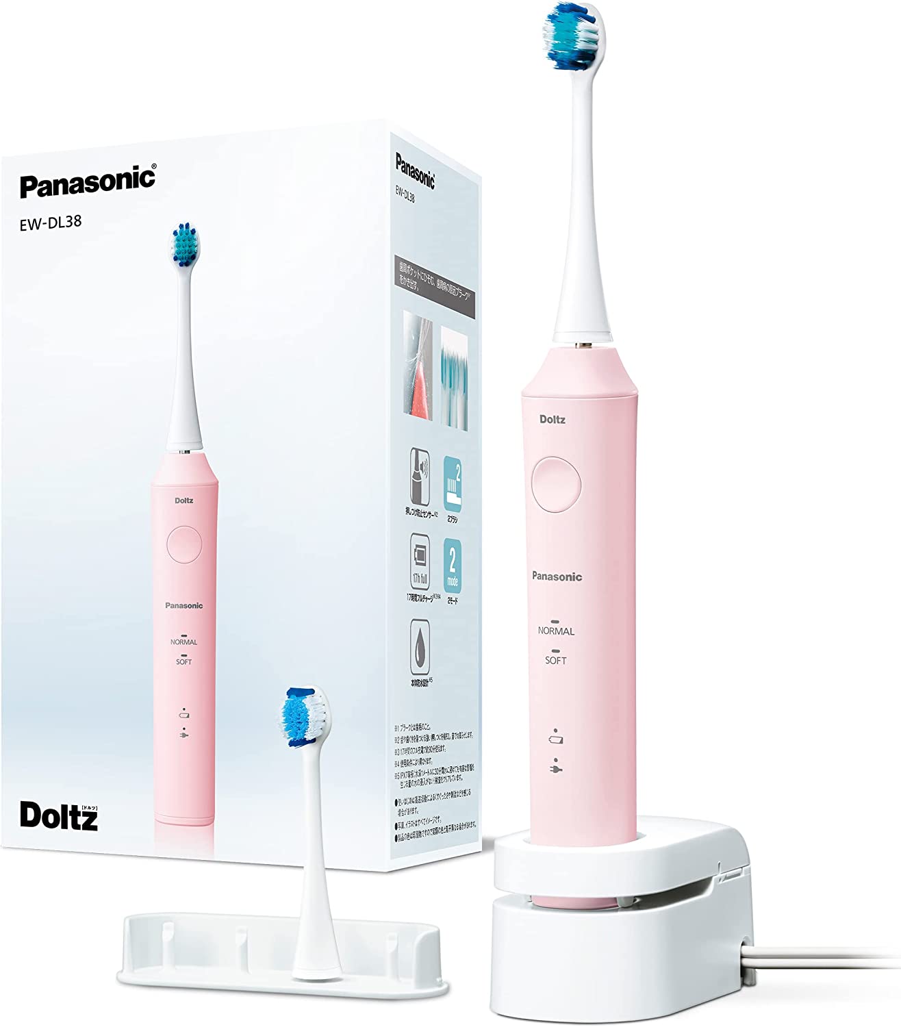 日本製國際牌PANASONIC EW-DL38 電動牙刷音波震動國際電壓極細毛刷頭