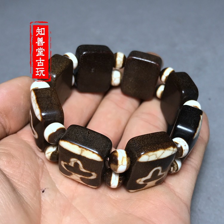 八吉祥天珠 火供龍紋天珠・八吉祥ブレスレット – 天然石の店 ふうちゃん
