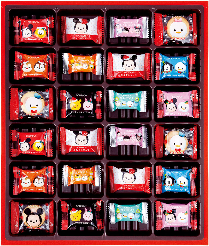 【豆嫂】日本零食 迪士尼 TsumTsum聖誕菓子禮盒(24入)