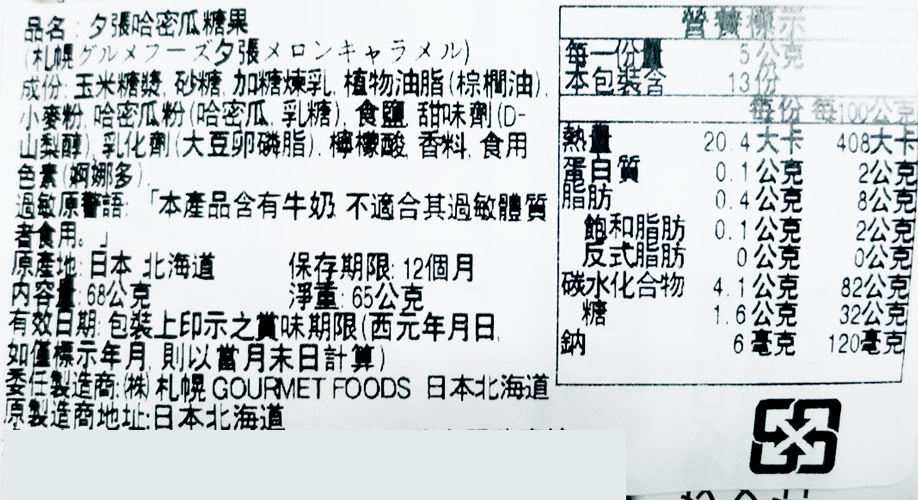 【豆嫂】日本零食 北海道夕張哈密瓜牛奶軟糖