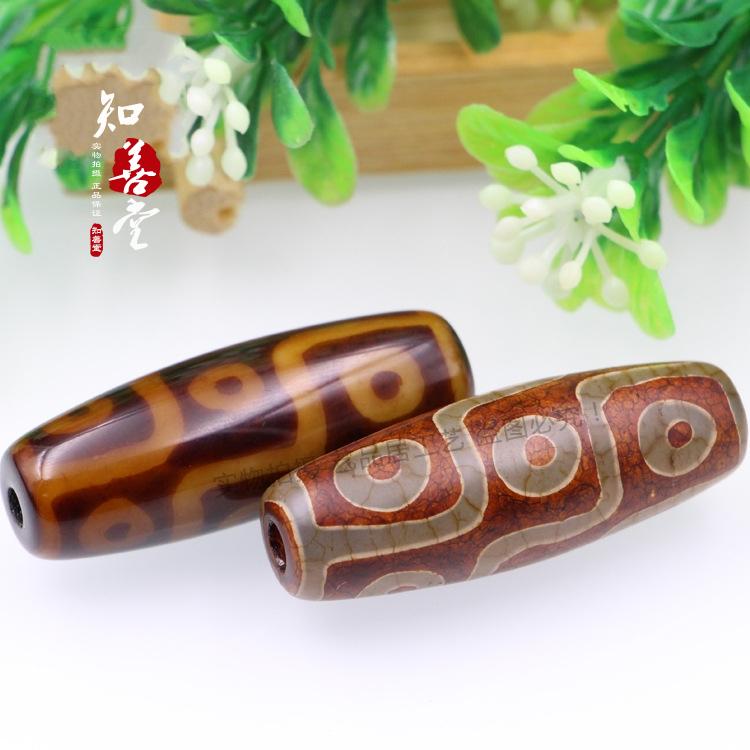 天然西藏老天珠瑪瑙原石手鏈手串項鏈天眼吊墜九眼天珠純朱砂真品| 協貿