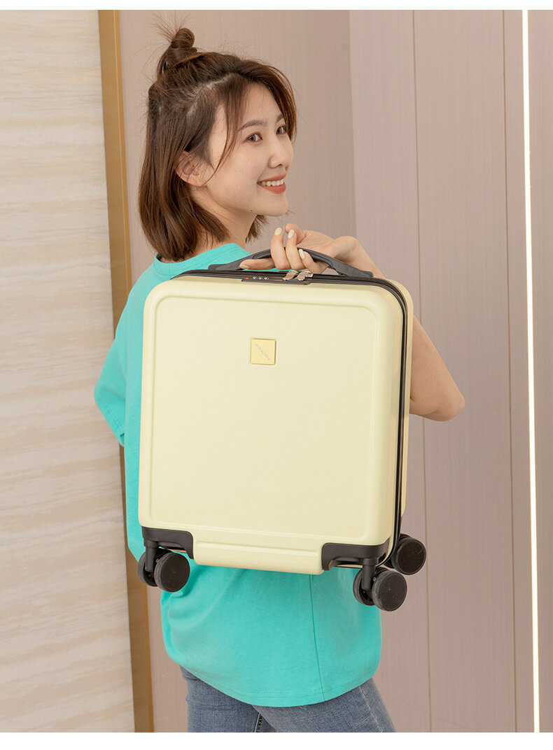 迷你航空行李箱男女14寸小型拉桿登機密碼旅行拖運箱 包/箱/袋 行李箱/手提箱/公事包 17
