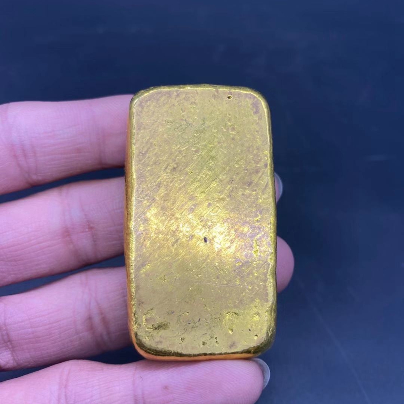 古玩金錠金條足重金元寶大清金錠五帝金條乾隆年造足赤上上金條1