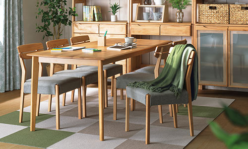 橡膠木質餐桌椅四件組sazanami 150 宜得利家居線上購物網nitori Net