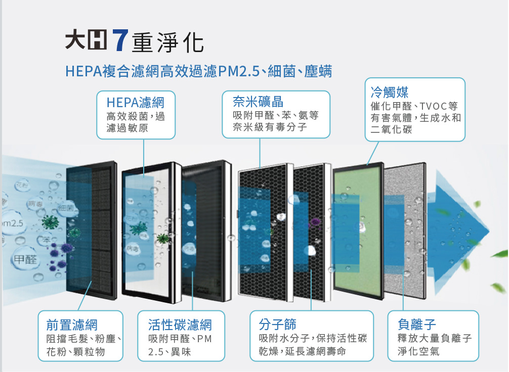大H空氣清淨機-高效複合濾網 AP450F-01