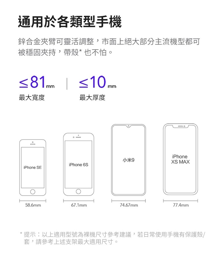 小米米家 ZMI紫米 無線車用手機支架套裝版 20W 無線充電 附車充