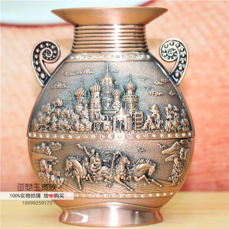 銅器 彫刻 重工 美品 龍鳳花瓶 装飾品 工芸品 美術品 置物