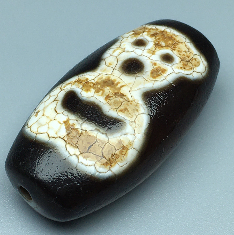 西藏真品老礦包漿風化龍紋老天珠瑪瑙玉髓項鏈吊墜帶證書掛件| 協貿國際