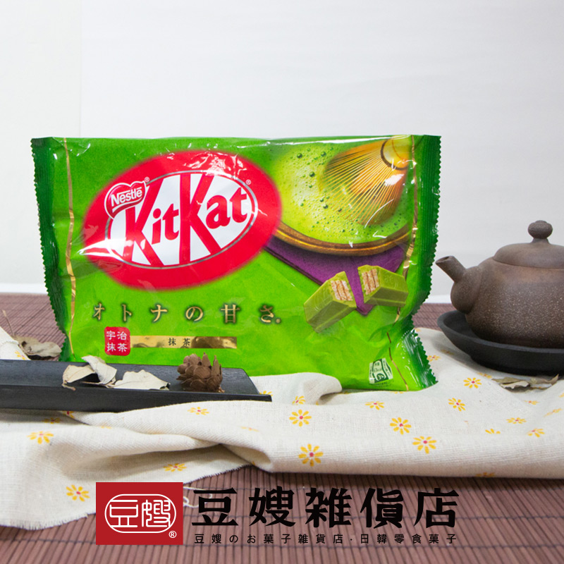 【豆嫂】日本零食 雀巢KitKat宇治抹茶巧克力餅乾(13入/袋)