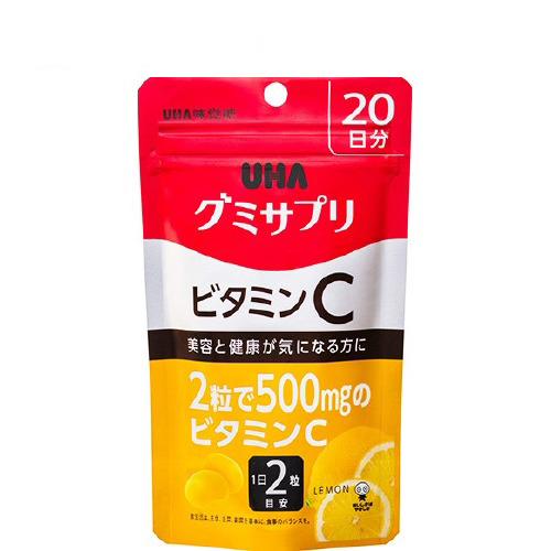 UHA味覺糖 Gummy Supple 維他命C軟糖 20天份(40粒) | 日本必買 | 日本樂天熱銷