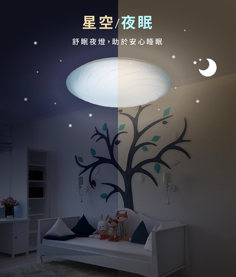 星空/夜眠舒眠夜燈,助於安心睡眠