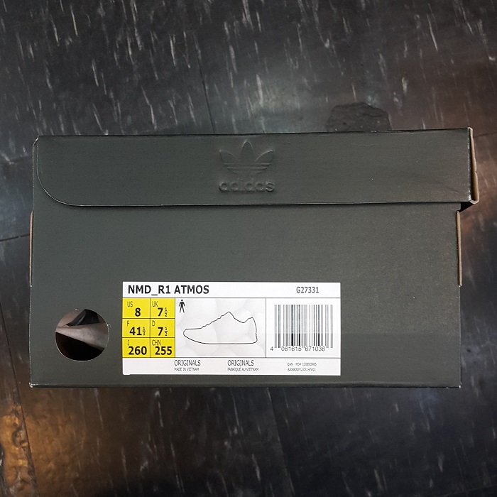Adidas 愛迪達 NMD R1 ATMOS Boost 聯名 黑色 黑白 反光 文字 日文 G27331