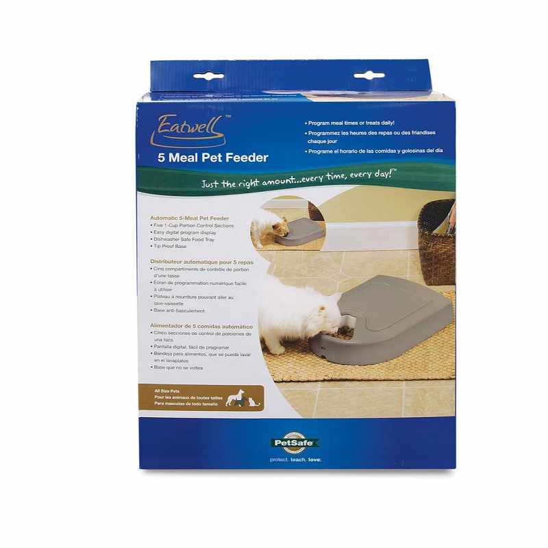 5 meal automatic pet feeder